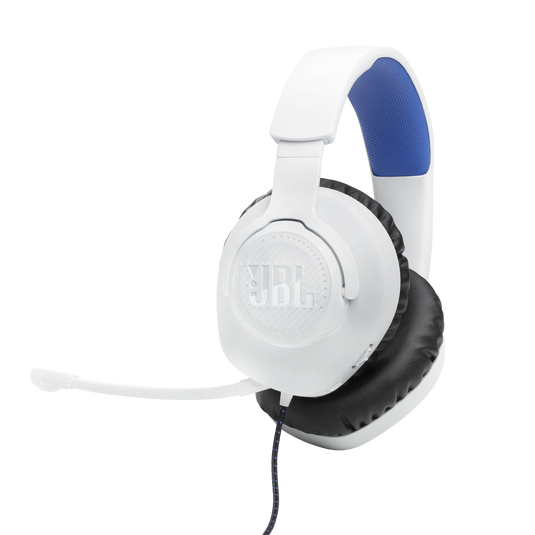 JBL Quantum 100P Console - White - Wired over-ear gaming headset with a detachable mic - Hero image number null